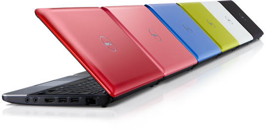Выбор цвета нетбука Dell Inspiron Mini 10
