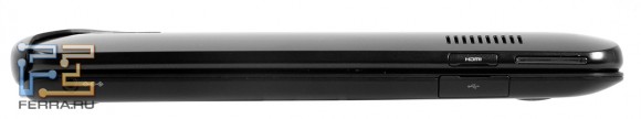 Левый торец Samsung ATIV Smart PC Pro 700T1C-A02: разъем питания, microHDMI, регулятор громкости, USB