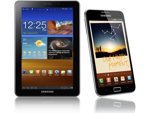 Samsung Galaxy Tab 7.7 и Samsung Galaxy Note