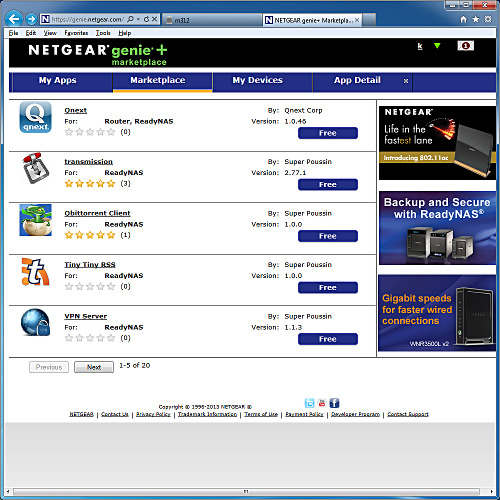 Настройка Netgear ReadyNAS 312