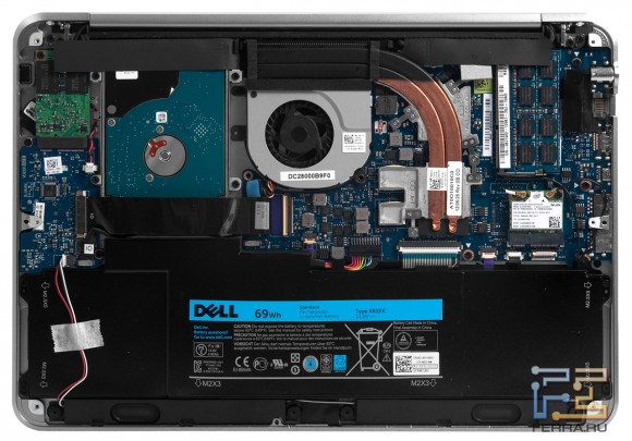 Dell XPS 14 (L421x) изнутри
